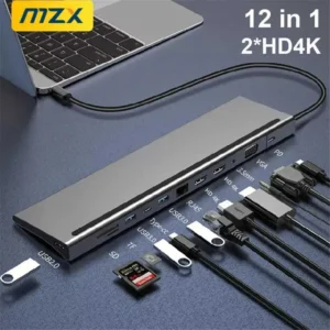 قاعدة توصيل USB-C 8 في 1 — قاعدة توصيل 8 في 1 تعطيك كل المنافذ التي فقدها لابتوبك الحديث.