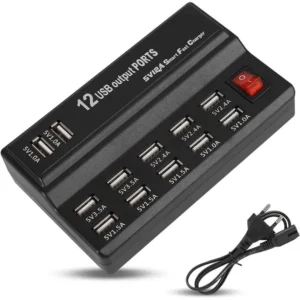 قاعدة شحن 4 منافذ USB — قاعدة شحن 4 منافذ USB لتنظيم شحن كل أجهزتك في مكان واحد.