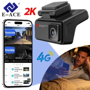 كاميرا سيارة 4G بدقة 2K ورؤية داخلية ومراقبة عن بعد