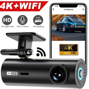 كاميرا سيارة 4K صغيرة WiFi ومراقبة 24 ساعة