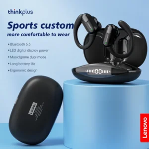 سماعات رياضية لاسلكية TWS بلوتوث 5.3 مع مايك و LED