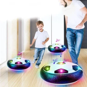 كرة قدم طائرة للأطفال بتقنية الطفو مع أضواء LED وموسيقى