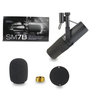 عازل صوت للميكروفون — قلل الصدى والضوضاء حول الميكروفون.