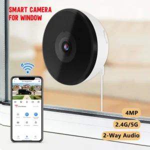 كاميرا مراقبة داخلية 1080p دوران 360 — كاميرا مراقبة 1080p دوران 360 تراقب بيتك من جوالك برؤية ليلية واضحة.
